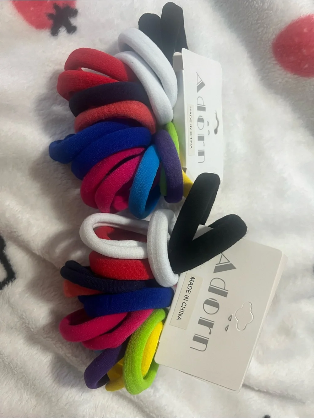 Multicolor Stretch Hair Tie Pack of 2